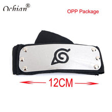 Load image into Gallery viewer, Black Leaf Village Headband for Naruto Cosplay Costume Kakashi Itachi akatsuki madara headband Cartoon Accessories Toy Gifts